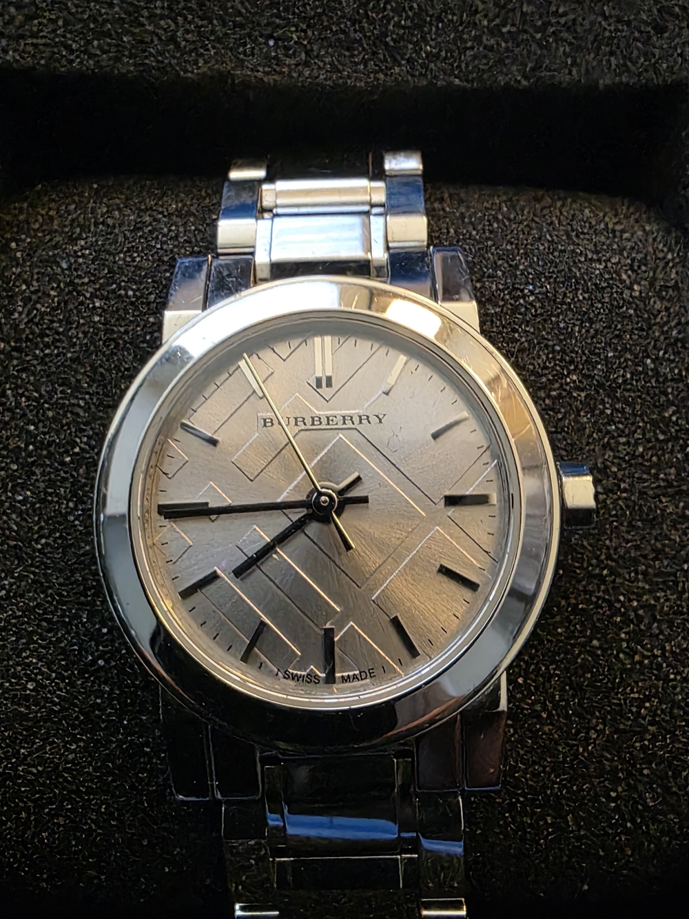 Burberry "The City" Stainless Steel Watch (Model BU9229)
